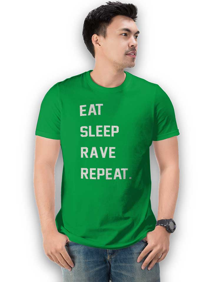 eat-sleep-rave-repeat-2-t-shirt gruen 2