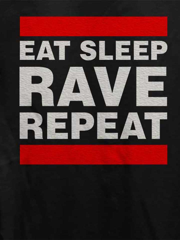eat-sleep-rave-repeat-damen-t-shirt schwarz 4