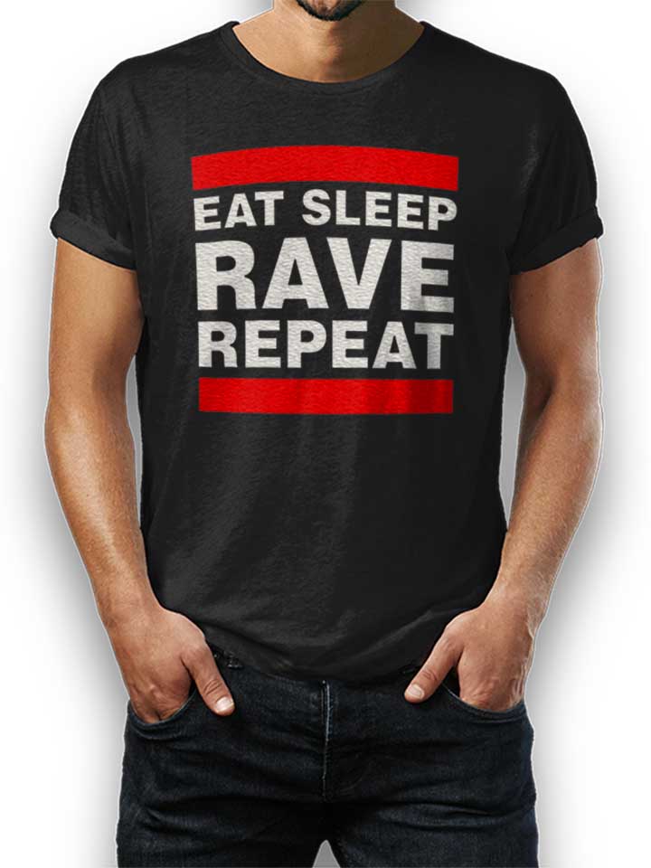 Eat Sleep Rave Repeat Camiseta negro L