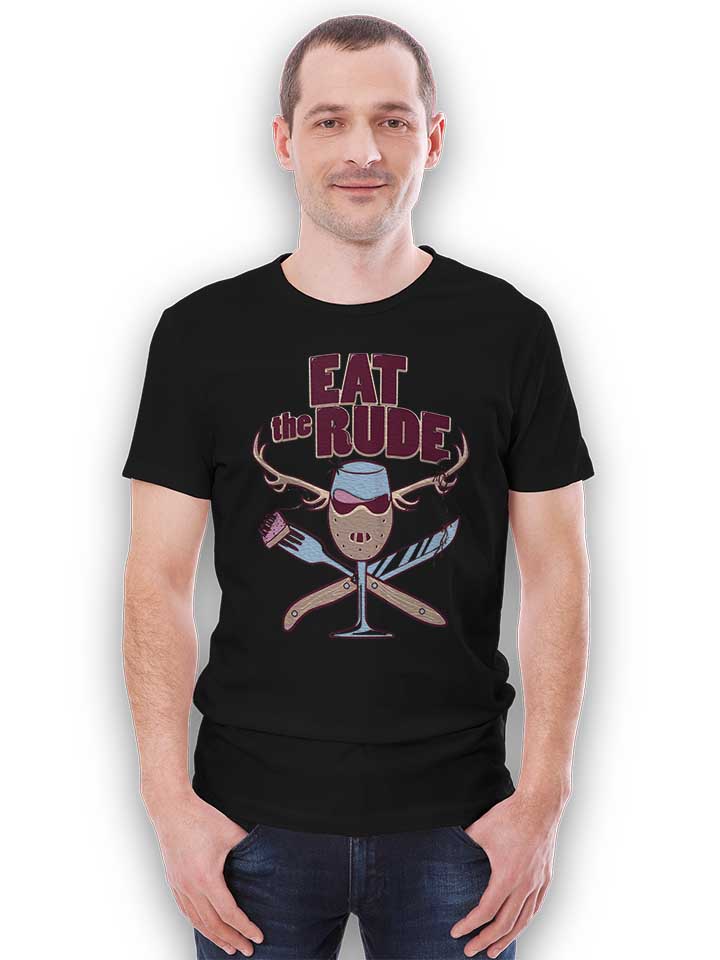 eat-the-rude-t-shirt schwarz 2