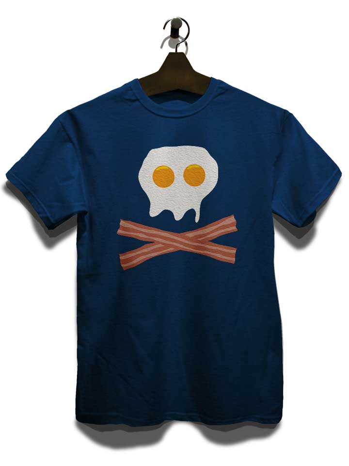 eggs-bacon-skull-t-shirt dunkelblau 3