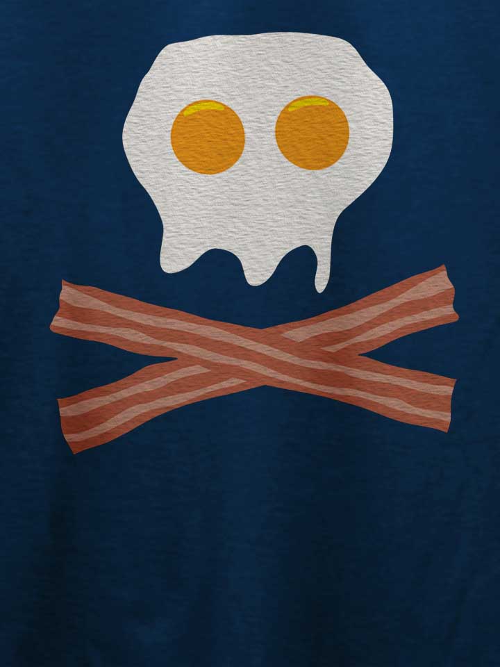 eggs-bacon-skull-t-shirt dunkelblau 4