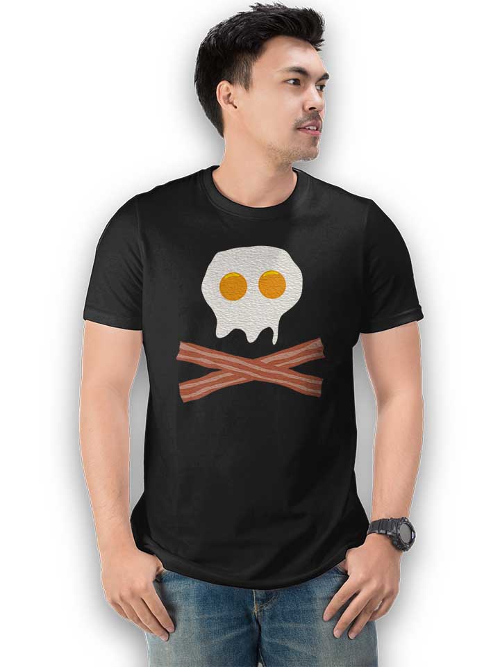 eggs-bacon-skull-t-shirt schwarz 2