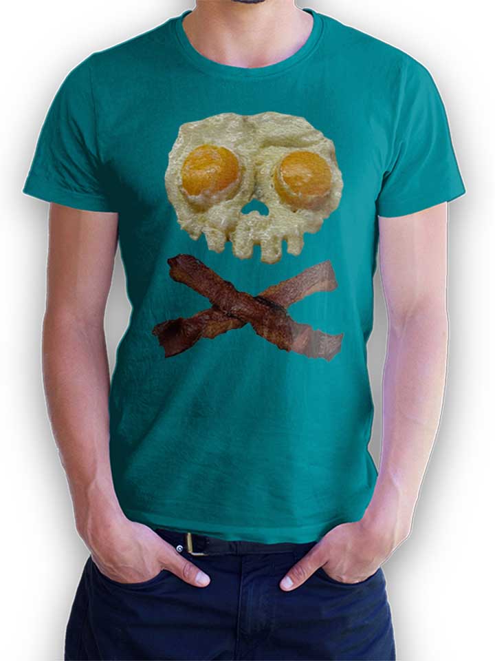 eggs-n-bacon-skull-t-shirt tuerkis 1