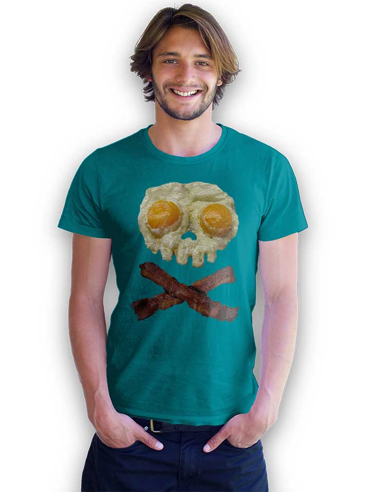 eggs-n-bacon-skull-t-shirt tuerkis 2