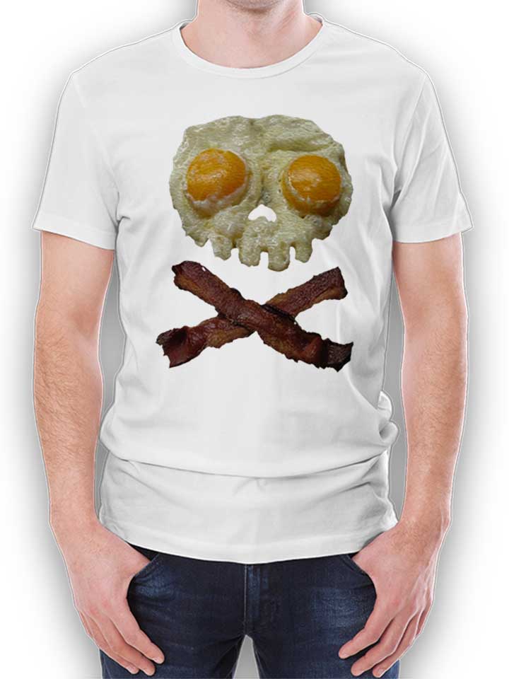 Eggs N Bacon Skull T-Shirt weiss L