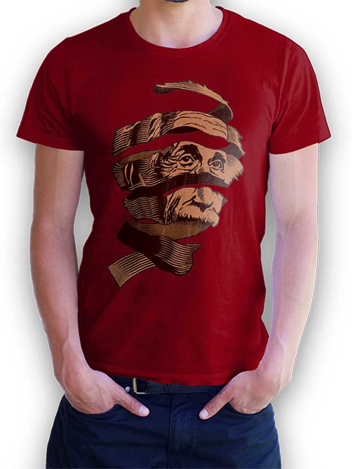 Einstein Art T-Shirt bordeaux L
