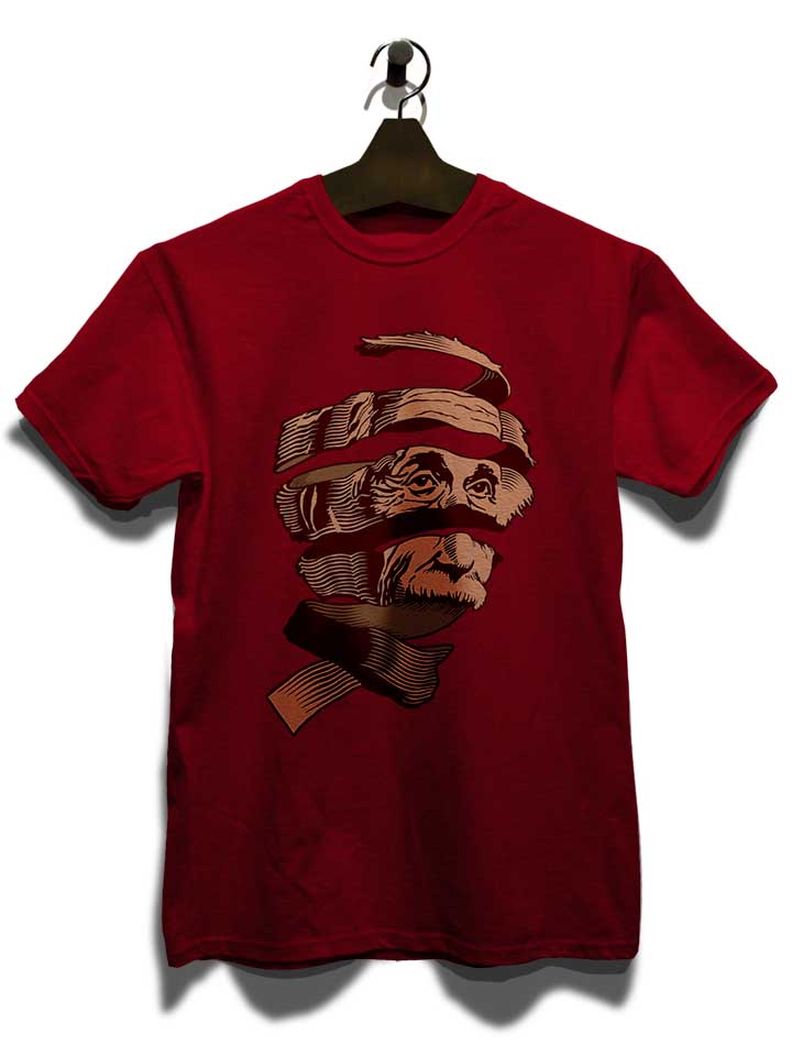 einstein-art-t-shirt bordeaux 3