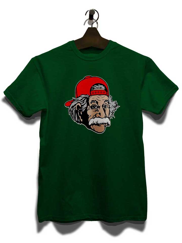 einstein-baseballcap-t-shirt dunkelgruen 3