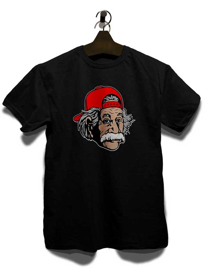 einstein-baseballcap-t-shirt schwarz 3