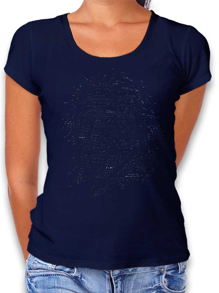 Einstein Formula Damen T-Shirt dunkelblau L