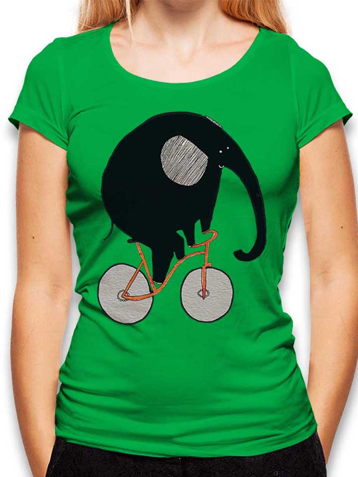 Elephant Bike Camiseta Mujer verde L
