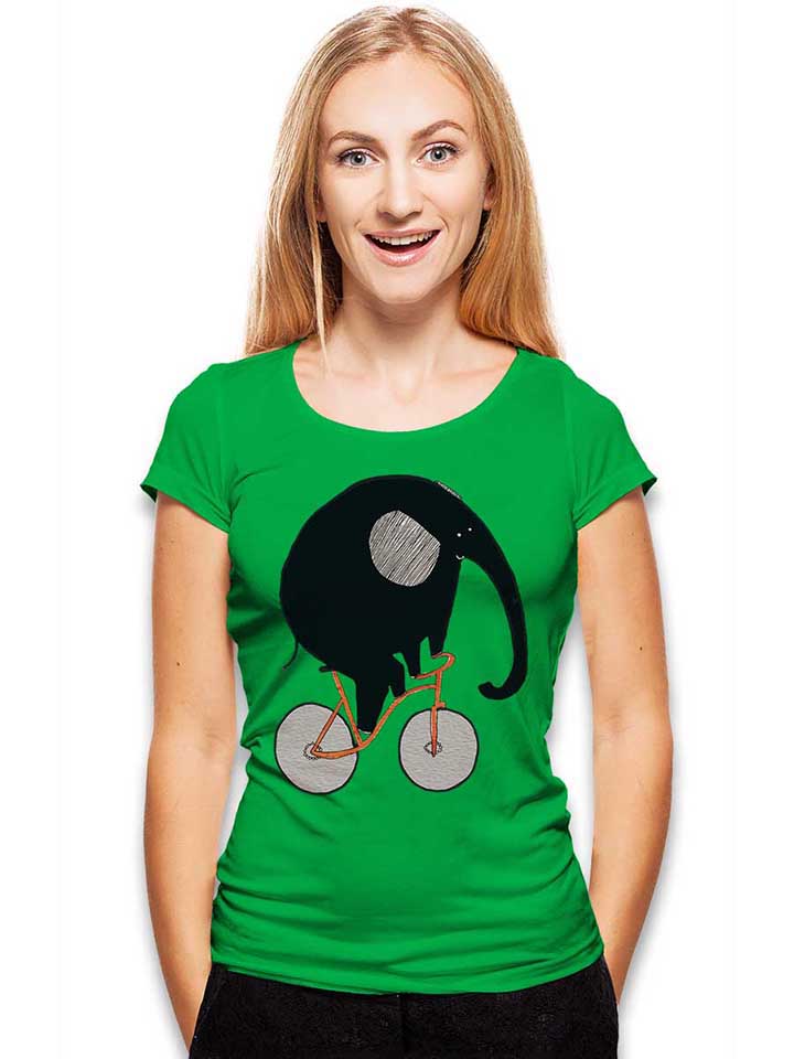 elephant-bike-damen-t-shirt gruen 2