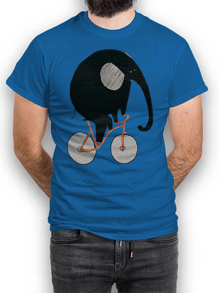 Elephant Bike T-Shirt royal L