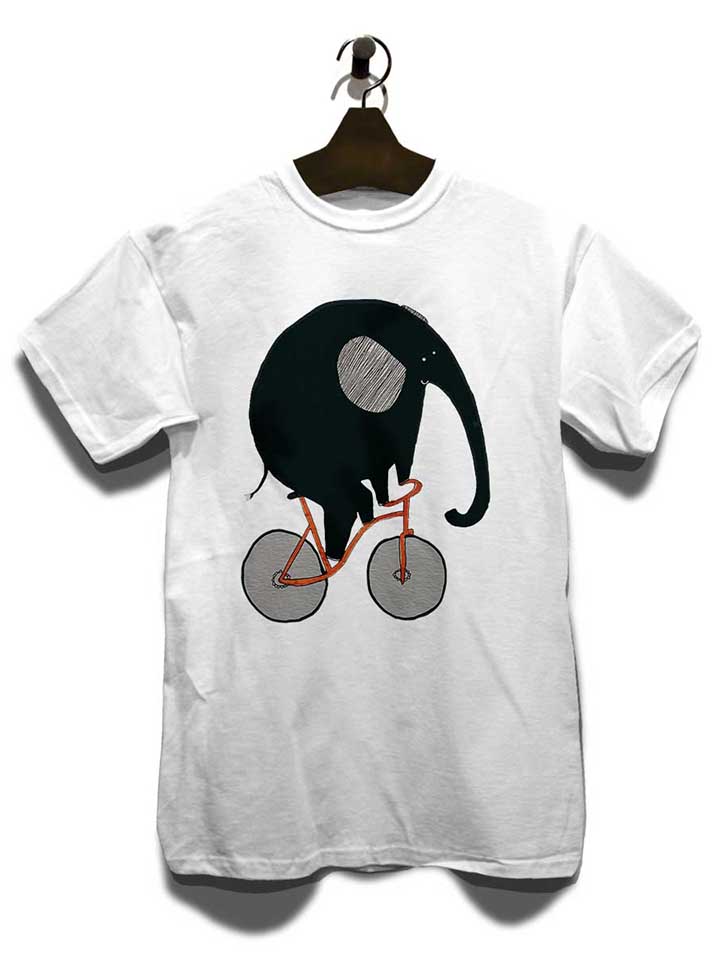 elephant-bike-t-shirt weiss 3