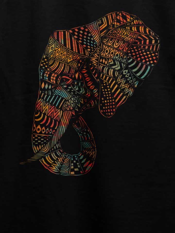 elephant-tribal-tattoo-t-shirt schwarz 4