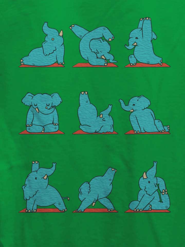 elephant-yoga-damen-t-shirt gruen 4