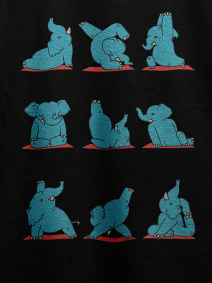 elephant-yoga-t-shirt schwarz 4