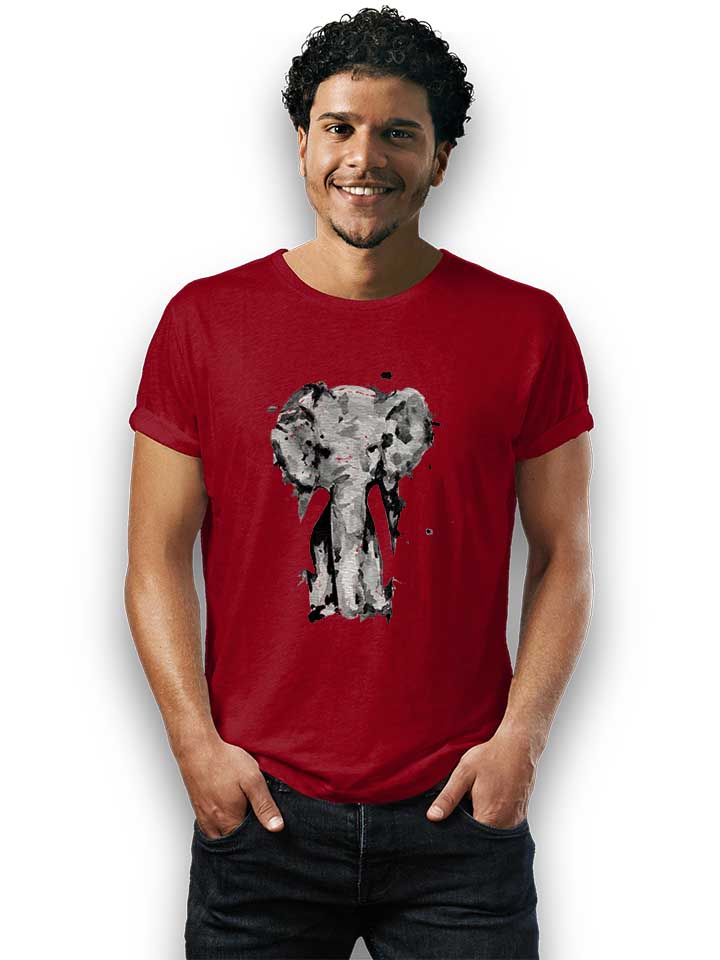 elephant-t-shirt bordeaux 2