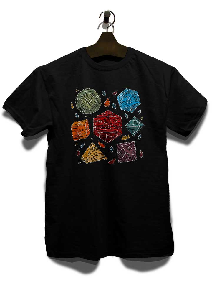 embroidery-dice-t-shirt schwarz 3