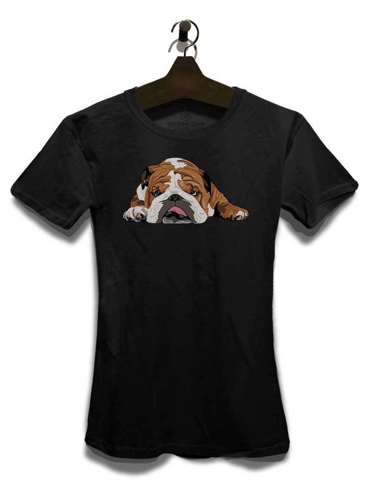 english-bulldog-damen-t-shirt schwarz 3