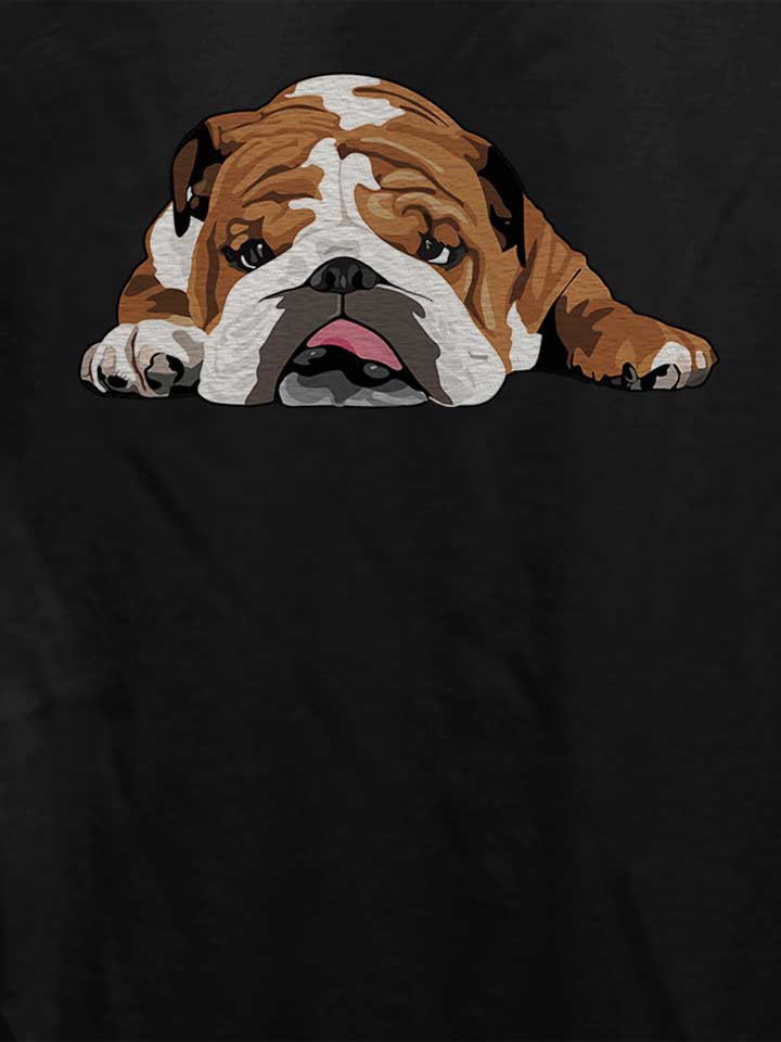 english-bulldog-damen-t-shirt schwarz 4
