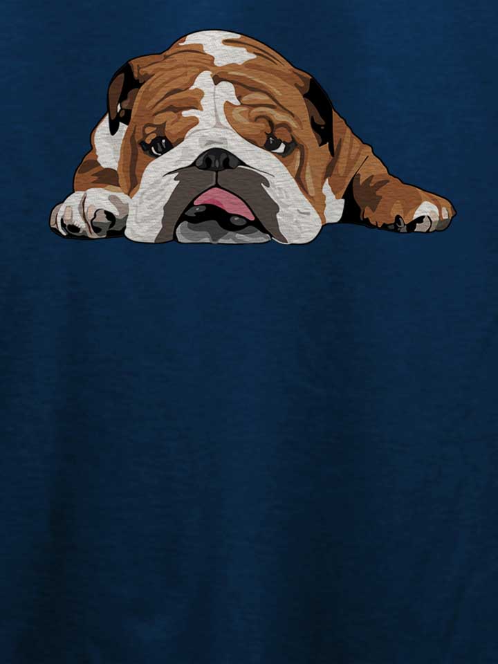 english-bulldog-t-shirt dunkelblau 4