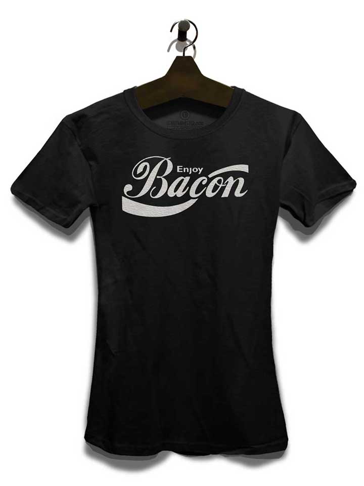 enjoy-bacon-damen-t-shirt schwarz 3