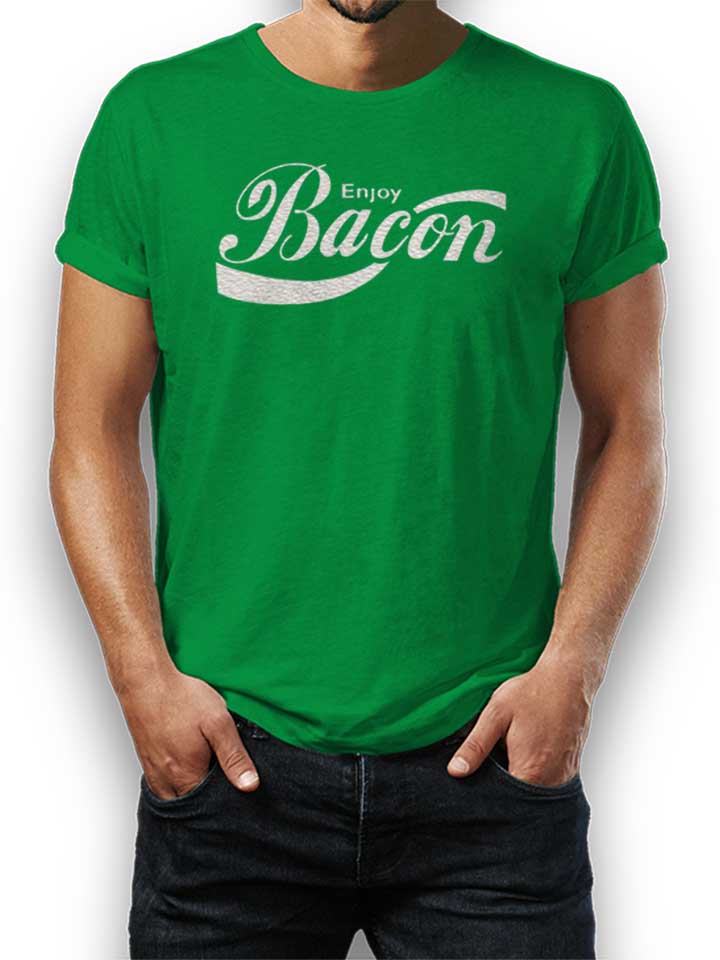 Enjoy Bacon T-Shirt vert L