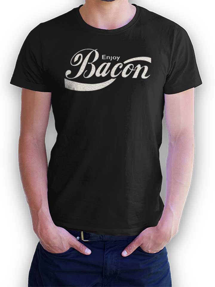 Enjoy Bacon T-Shirt schwarz L