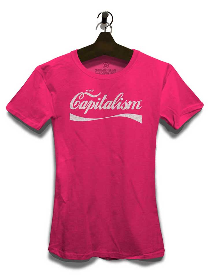 enjoy-capitalism-damen-t-shirt fuchsia 3