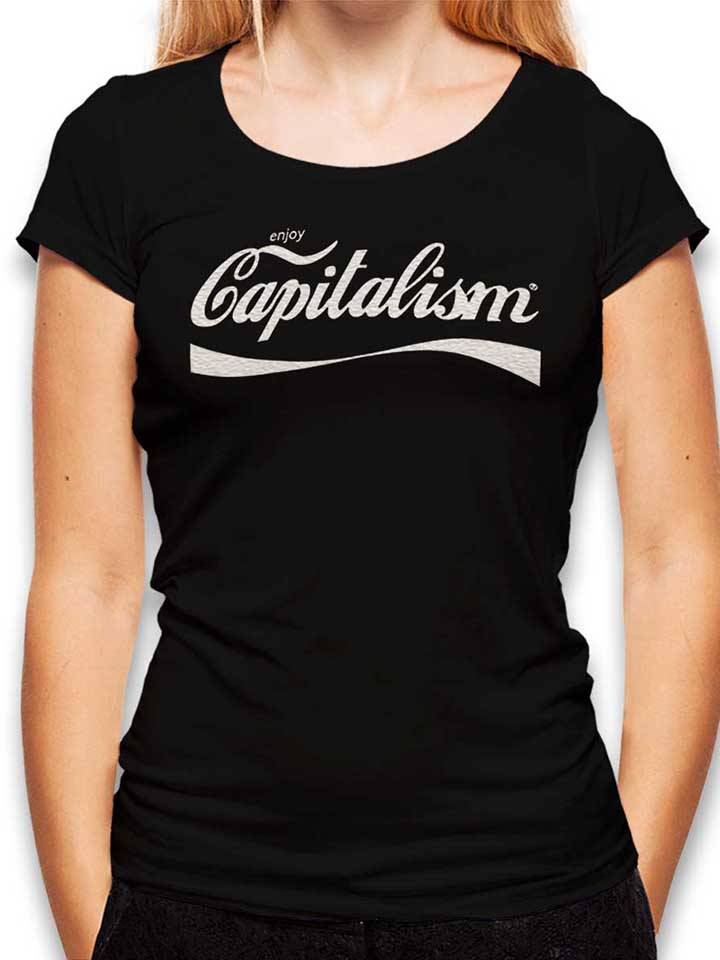 Enjoy Capitalism Damen T-Shirt schwarz L