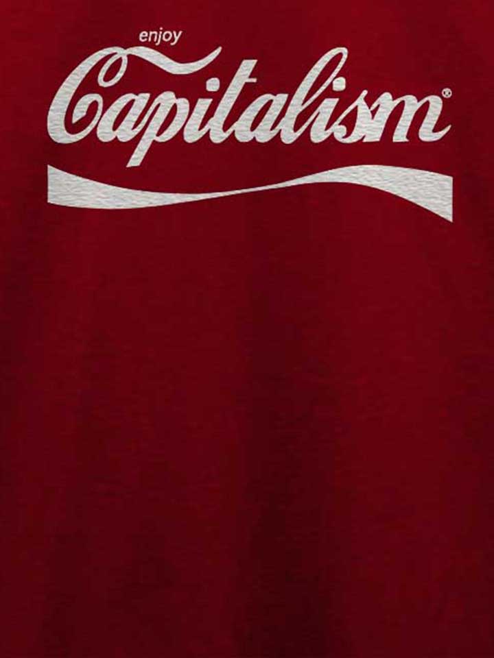 enjoy-capitalism-t-shirt bordeaux 4