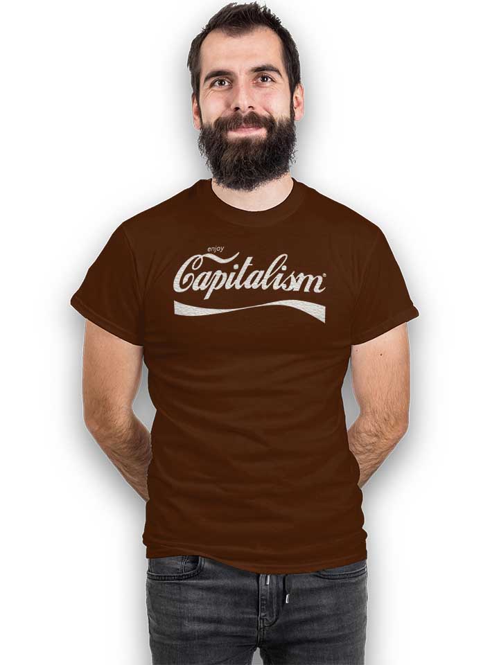 enjoy-capitalism-t-shirt braun 2