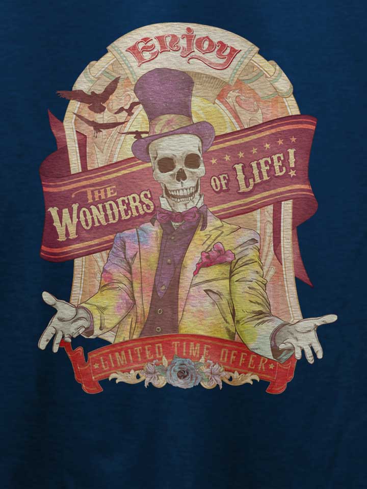 enjoy-the-wonders-of-life-t-shirt dunkelblau 4