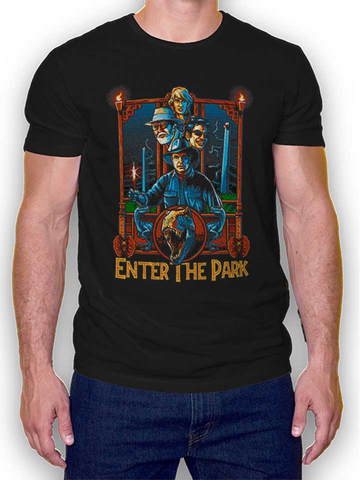 Enter The Jurassic Park T-Shirt schwarz L