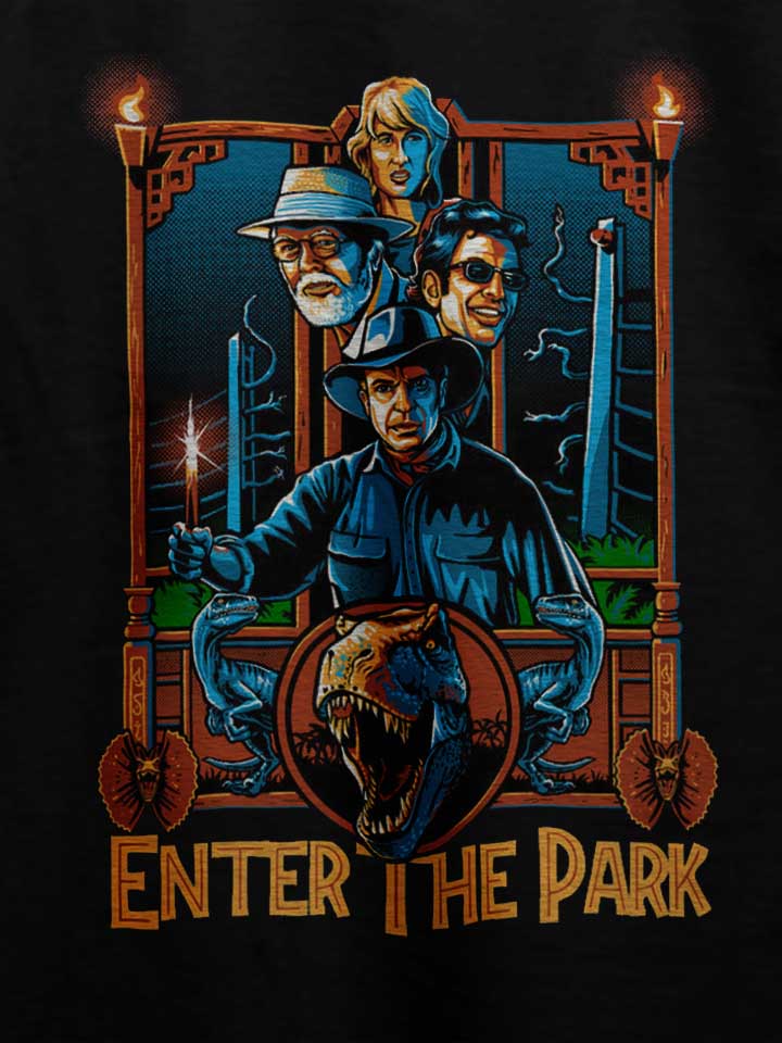 enter-the-jurassic-park-t-shirt schwarz 4