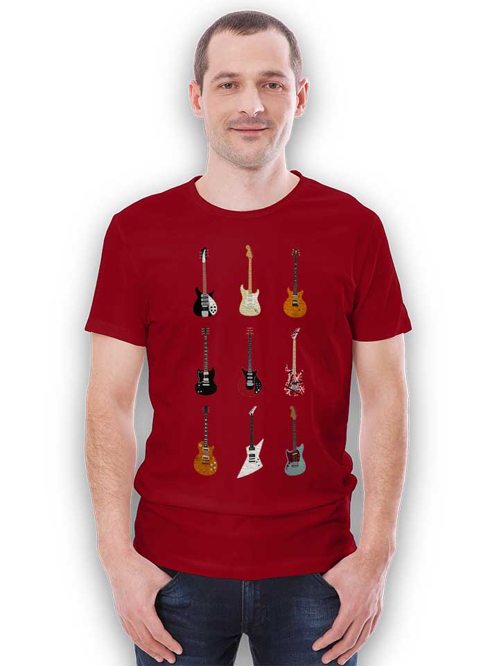 epic-guitars-of-rock-t-shirt bordeaux 2