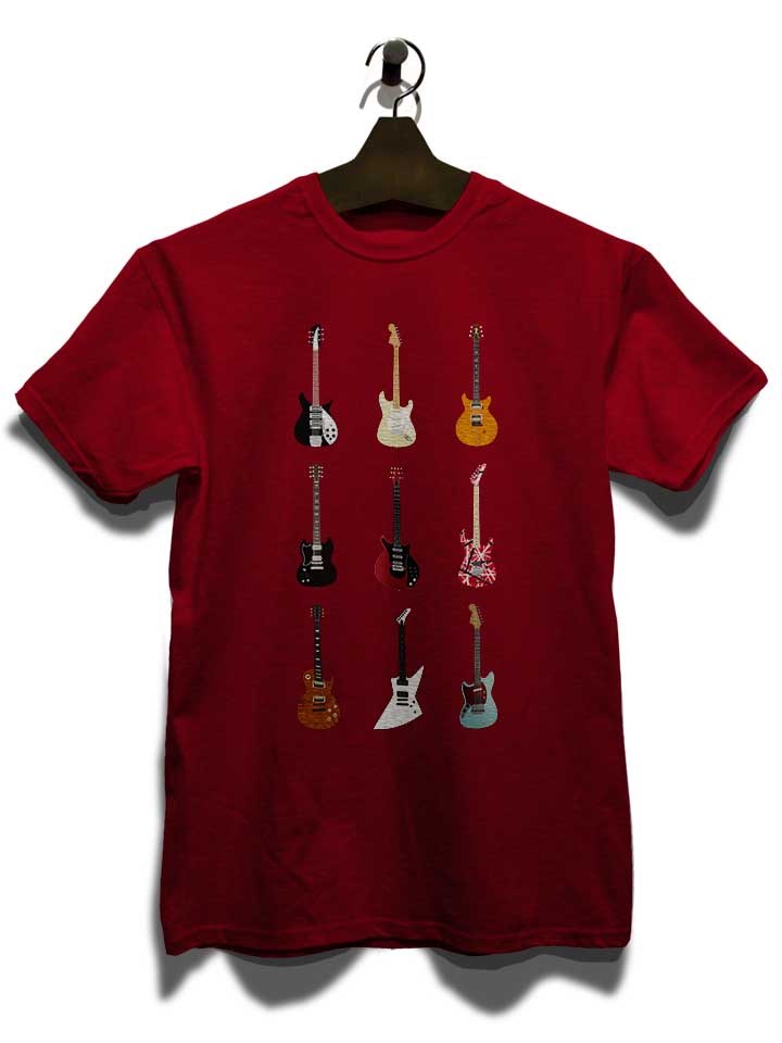 epic-guitars-of-rock-t-shirt bordeaux 3
