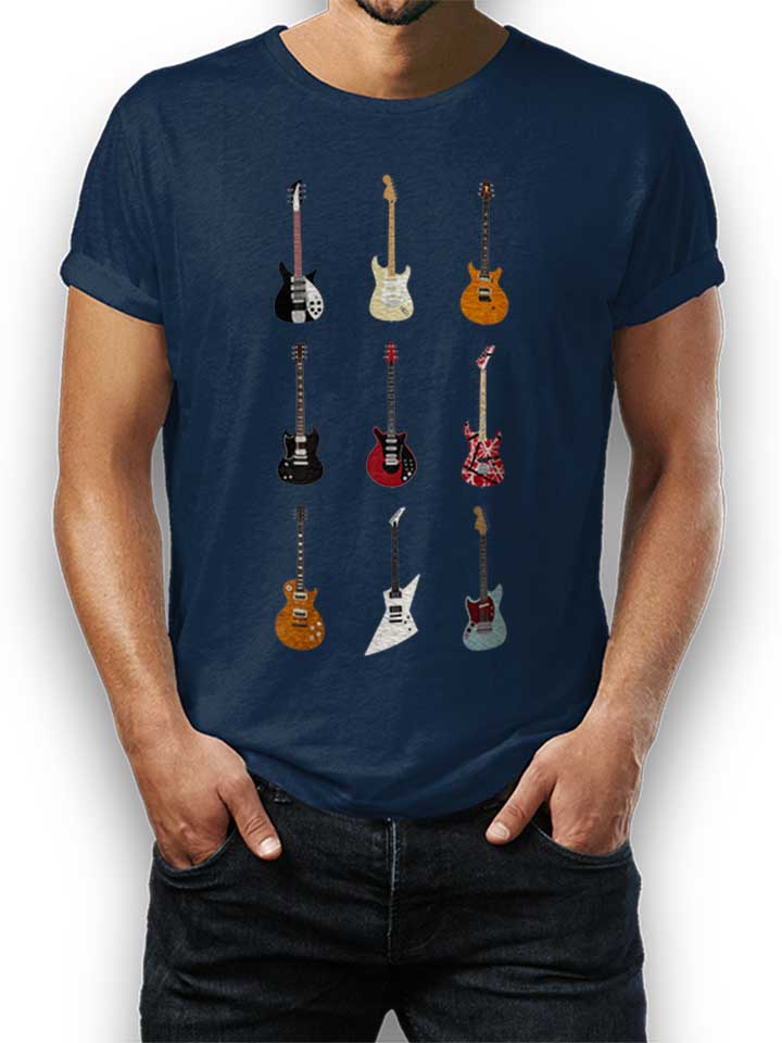 Epic Guitars Of Rock T-Shirt dunkelblau L