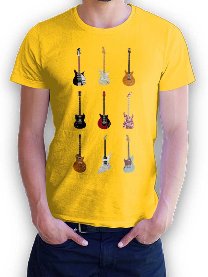 Epic Guitars Of Rock T-Shirt gelb L