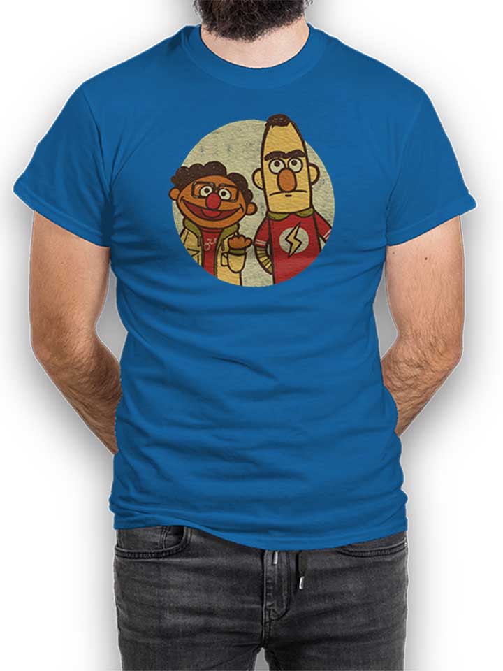 Ernie Bert Nerds Kinder T-Shirt royal 110 / 116