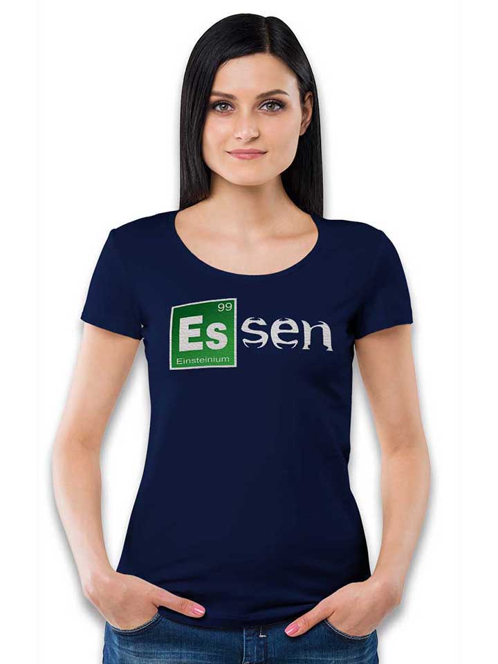 essen-damen-t-shirt dunkelblau 2