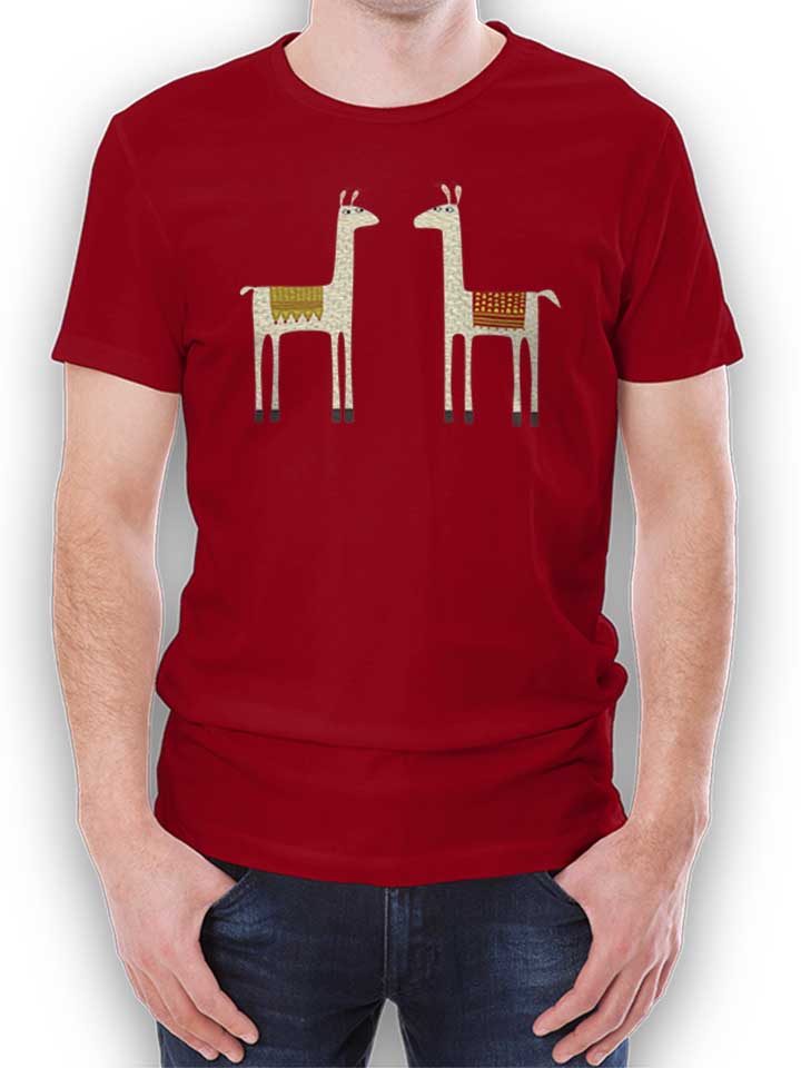 Everyone Lloves A Llama T-Shirt maroon L