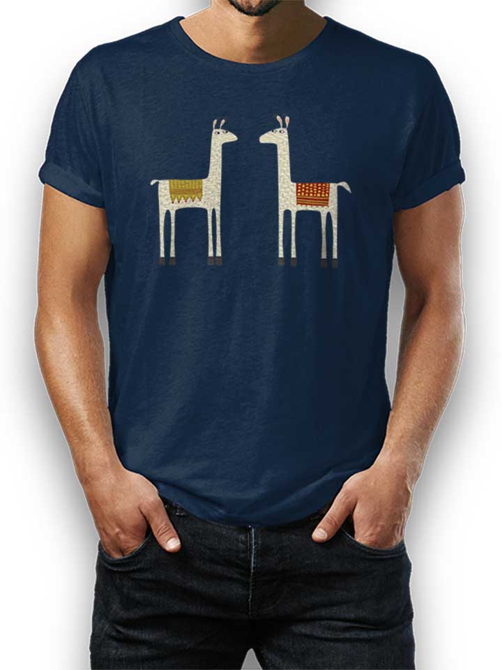 Everyone Lloves A Llama T-Shirt dunkelblau L