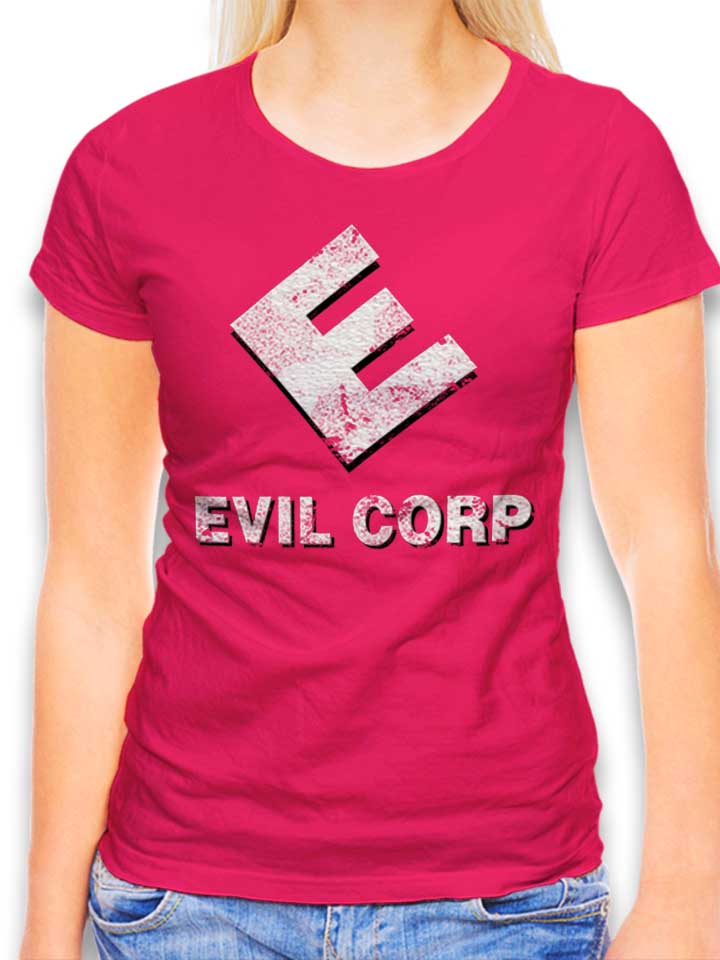 Evil Corp Damen T-Shirt fuchsia L