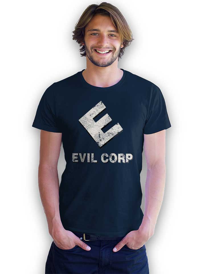 evil-corp-t-shirt dunkelblau 2