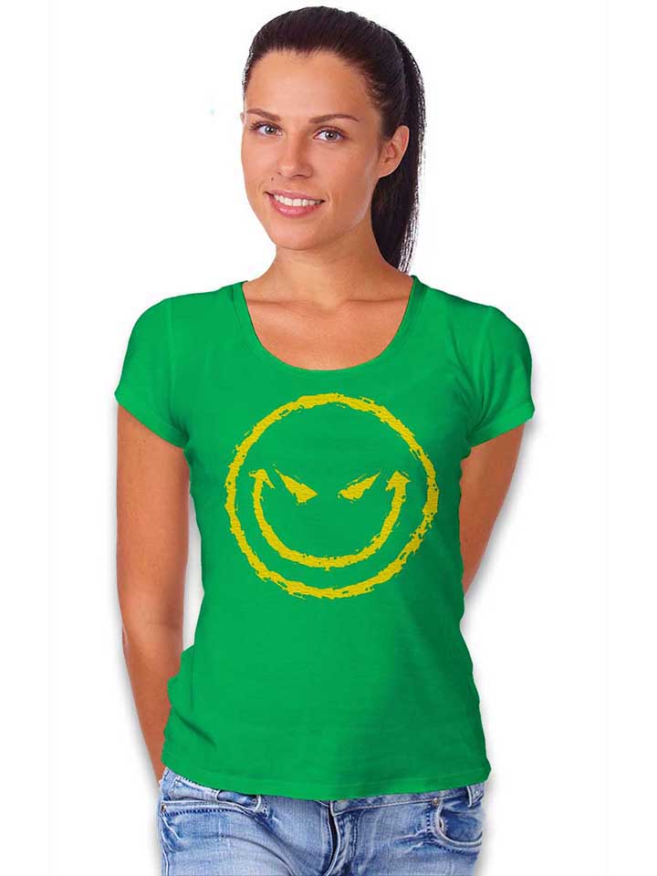 evil-smiley-damen-t-shirt gruen 2