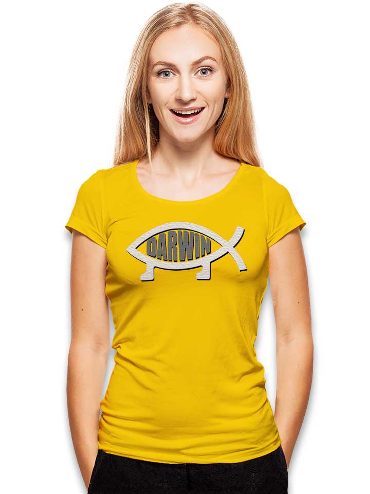 evolution-darwin-damen-t-shirt gelb 2