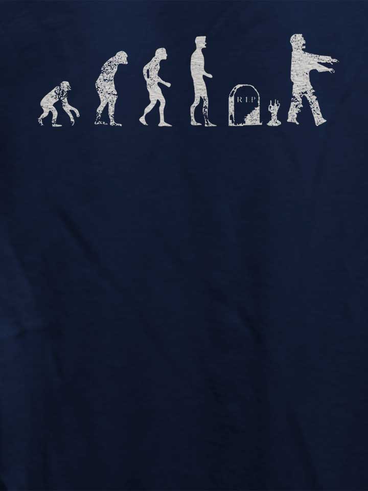 evolution-zombie-vintage-damen-t-shirt dunkelblau 4